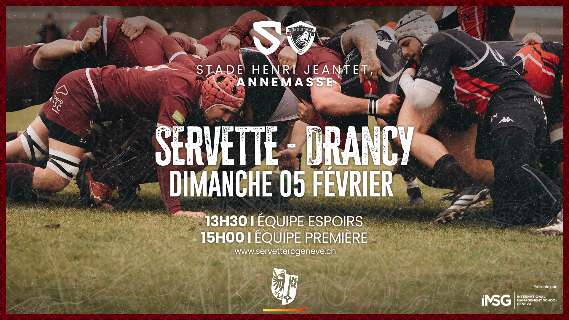 Servette rugby Genève vs Drancy