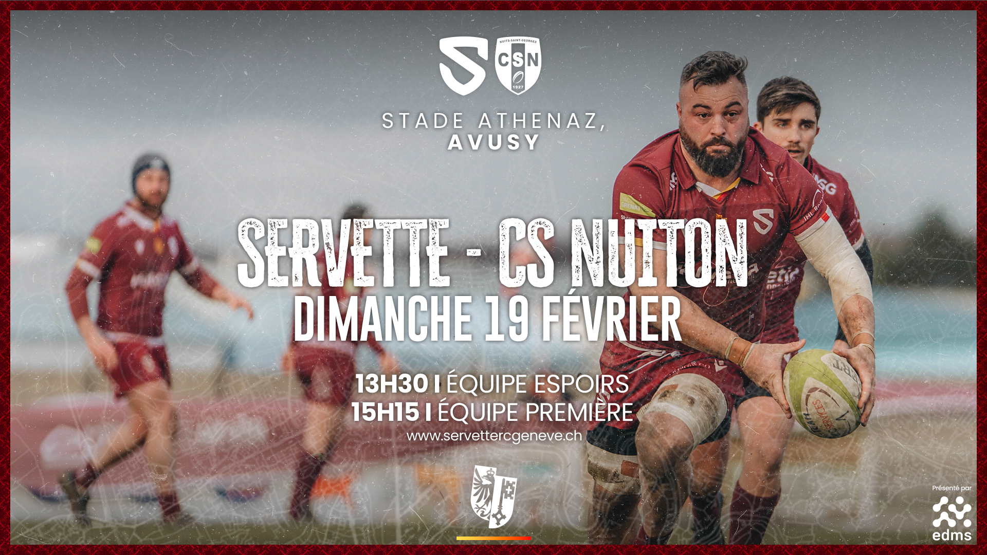 Match Servette Rugby Genève 19.02.2023