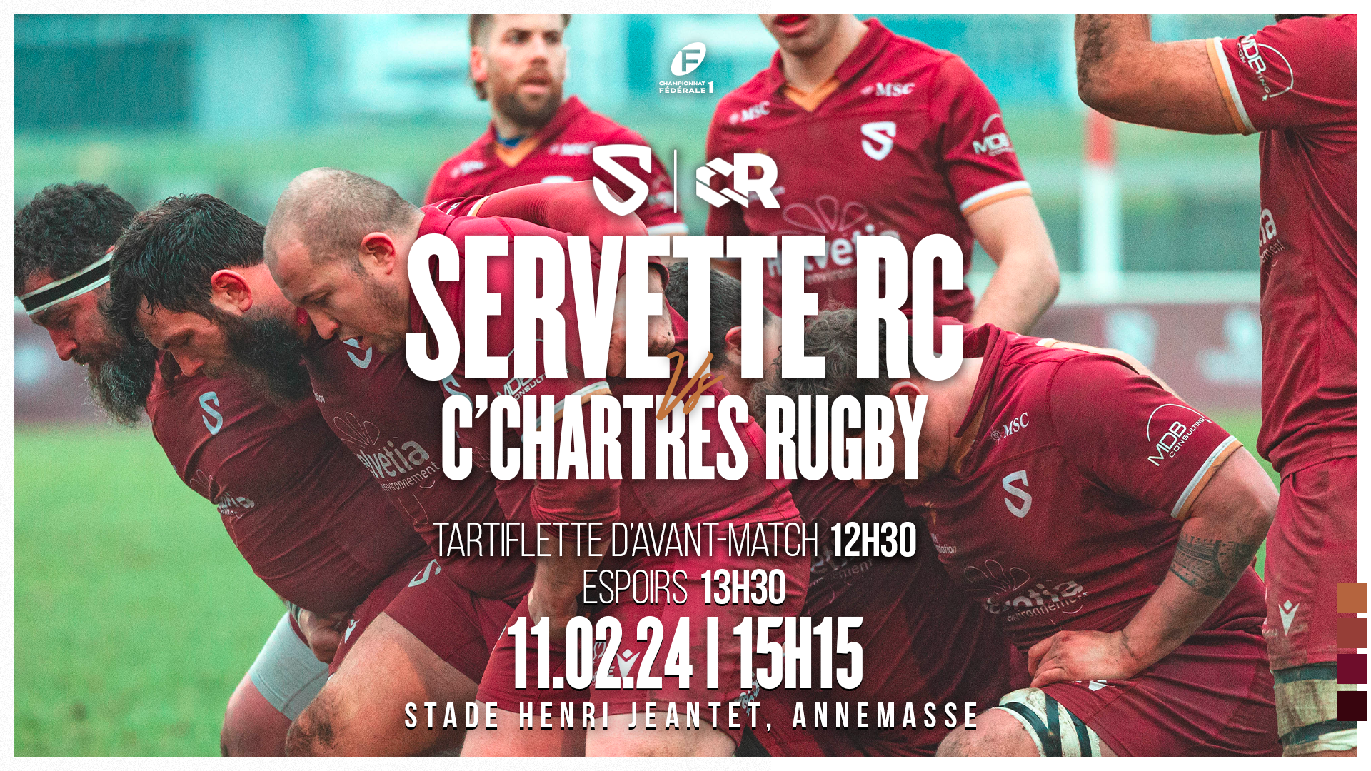 Match Servette Rugby Club 11.02.24
