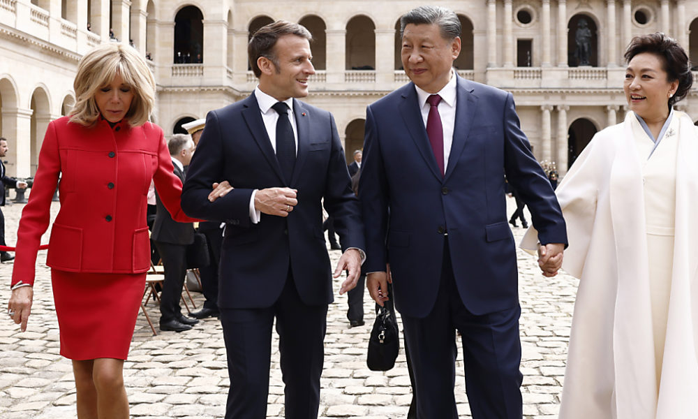 Firm exchanges between Macron, Von der Leyen and Xi