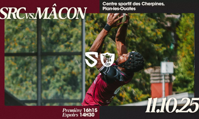 Affiche officielle du match Servette RC – AS Mâcon, le 11 octobre 2025 au Centre sportif des Cherpines à Plan-les-Ouates.