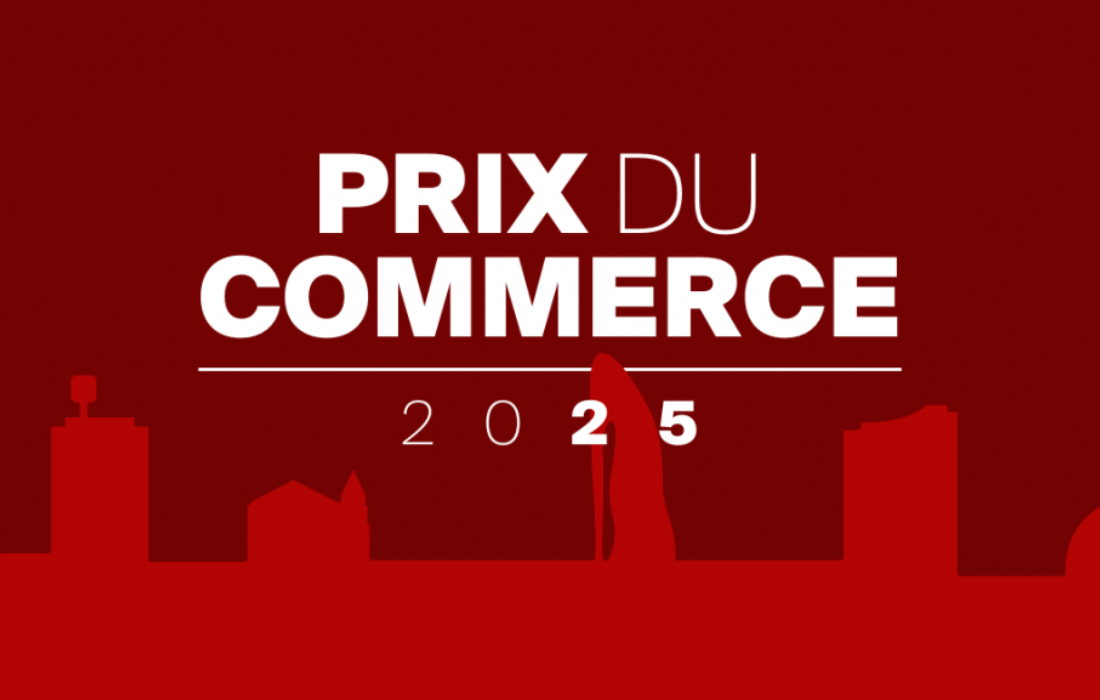 Affiche des Prix du commerce de l’économie genevoise 2025 à Genève.