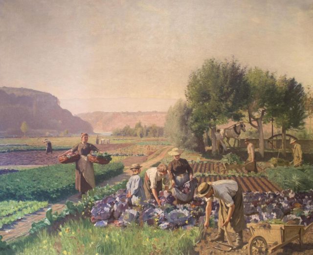 Édouard John Ravel, «La Jonction et les plantaporrêts », en 1894. Musée du Vieux Plainpalais.