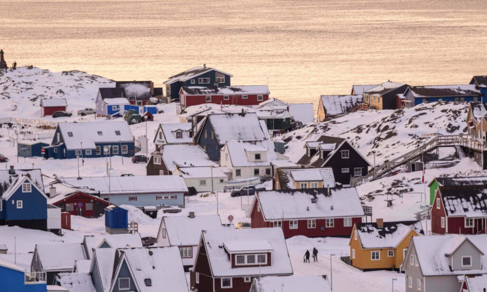 Coup d'envoi d'une manifestation "Le Groenland n'est pas à vendre"