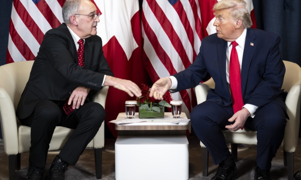 Guy Parmelin a rencontré Donald Trump à Davos